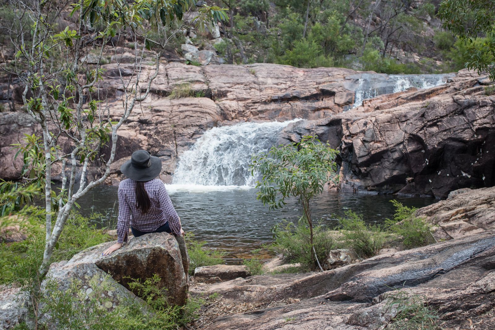 Mt Walsh National Park Waterfall Creek Rockpools Utopia waterfall hiking rocks water swim