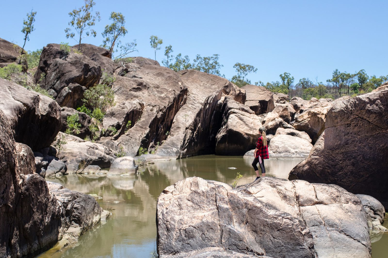 Riverbed and Rockpools at Auburn River National Park